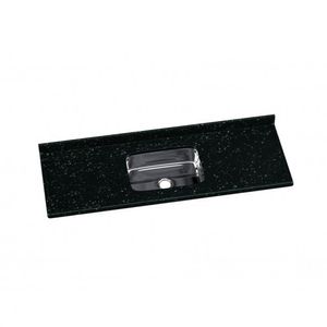 PIA COZINHA RORATO MARMORE SINTETICO 1.50 CUBA INOX PRETA