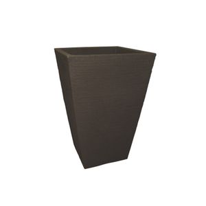 VASO DE PLANTA JAPI EUROPA QUADRADO CAFE 60CM JVEQK40