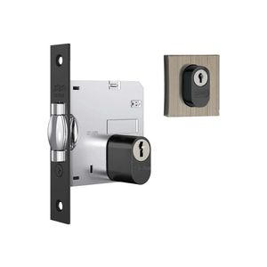 FECHADURA STAM ROSETA QUADRADA PORTA PIVOTANTE 1005 ESCOVADA