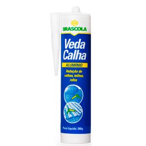 ADESIVO SILICONE BRASCOLA VEDA CALHA TRANSPARENTE 280 GR