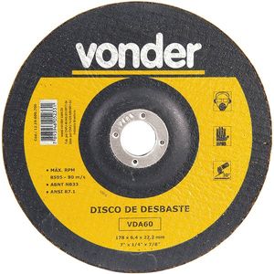 DISCO DESBASTE VONDER 177,8X6,4X22,22 VDA-60