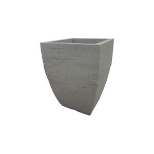 VASO DE PLANTA JAPI MINAS STONE MARMORE 43CM JVMSR33
