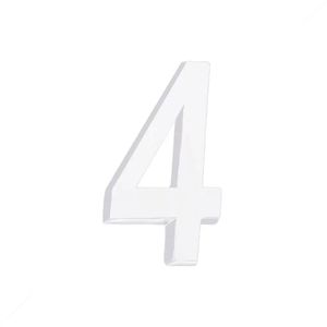 ALGARISMO METALCROMO 3D ABS BRANCO N4