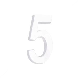 ALGARISMO METALCROMO 3D ABS BRANCO N5