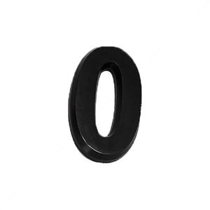 ALGARISMO METALCROMO 3D ABS PRETO N0