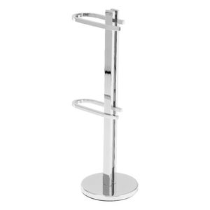 PAPELEIRA PEDESTAL METALCROMO MASTER DUPLO QUADRADA CROMADO