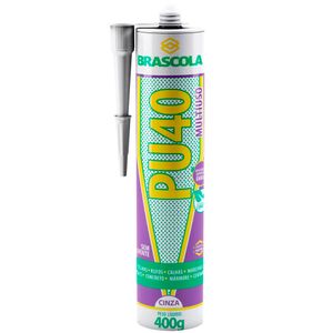 ADESIVO PU 40 BRASCOLA 400G CINZA