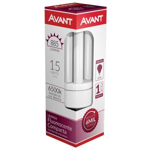 LAMPADA AVANT FLUORESCENTE COMPACTA 15W 3U 127V BRANCA