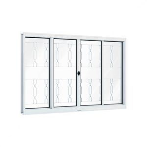 VITRO RIOBRAS PRONTA DE CORRER CENTRAL COM GRADE MOSAICO BRANCO 1.00X1.20X12 - 3674.0
