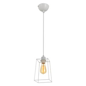 PENDENTE AVANT ALDEBARAN ACO BRANCO FOSCO PARA 1 LAMPADA E27 LED RETRO