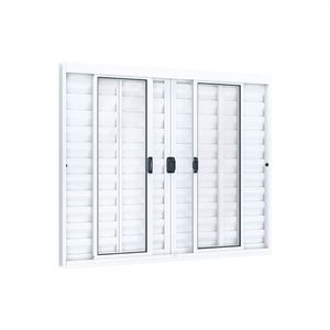 VENEZIANA LUCASA IDEALE ALUMINIO CORRER CENTRAL SEM GRADE 6 FOLHAS 100X200X7
