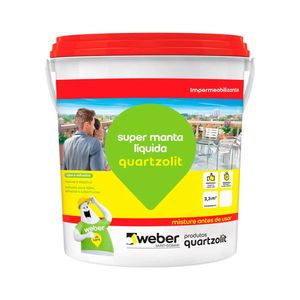 IMPERMEABILIZANTE SUPER MANTA LIQUIDA BRANCA 12KG QUARTZOLIT