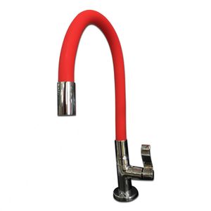 TORNEIRA EMA PIA COZINHA MESA FLEX VERMELHA C-70 1/4 VOLTA