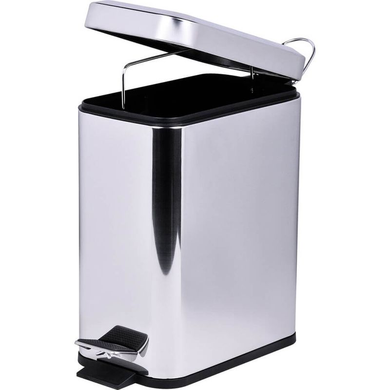 LIXEIRA-INOX-KALA-5L-RETANGULAR-SLIM-C-PEDAL-BALDE-REMOVIVEL