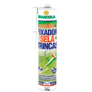 ADESIVO BRASCOLA BRASCOVED FIXADOR E SELA TRINCAS BRANCO 450G 3020030