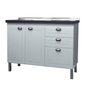 GABINETE FIMAP 114 RETRO BRANCO PUXADOR ONIX/PRATA