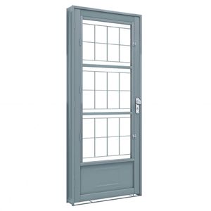 PORTA LUCASA PREMIUM DE GIRO COM POSTIGO GRADE QUADRADA DIREITA 215X90X12