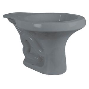 BACIA SANITARIA P/CAIXA LOGASA PARATI CINZA CROMO