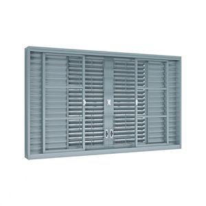 VENEZIANA LUCASA PREMIUM DE CORRER CENTRAL FLEX GRADE QUADRADA 6 FOLHAS 100X200X15.5