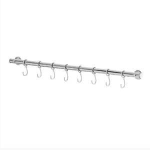 PORTA UTENSILIOS DE COZINHA PLUS 8 GANCHOS 50 CM