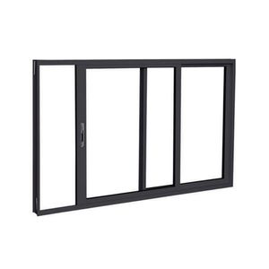 VITRO BRASIL ALUMINIO PRETO CORRER PANORAMICO PREMIUM 60X100X7,2 2F SEM GRADE VIDRO LISO 15532