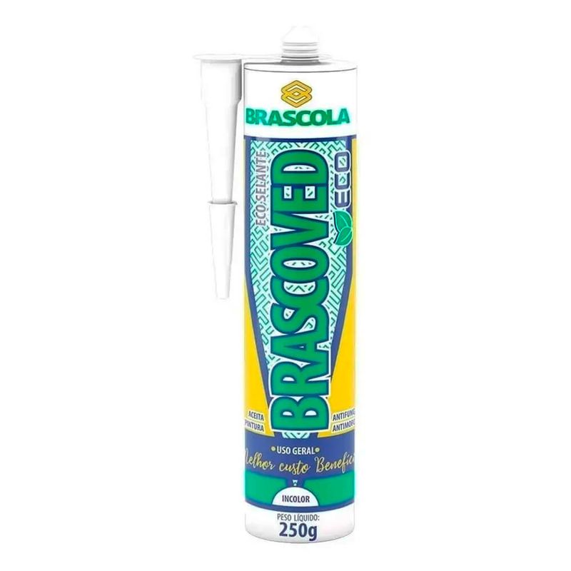 ADESIVO-SILICONE-BRASCOLA-ECO-SELANTE-280-GR-BRANCO