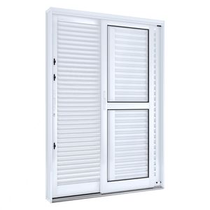 PORTA LUCASA FACILITA BALCAO DE CORRER LATERAL FLEX DIREITA 3 FOLHAS 214X150X16