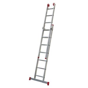ESCADA BOTAFOGO ALUMINIO 3 EM 1 EXTENSIVA 07X2 DEGRAUS