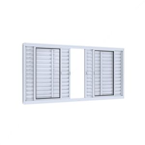 VENEZIANA LUCASA FACILITA DE CORRER CENTRAL SEM GRADE 6 FOLHAS 100X200X12