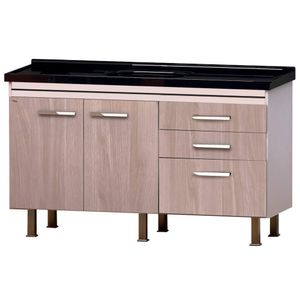 GABINETE FIMAP 144 CRIATIVA BRANCO/MAPLE
