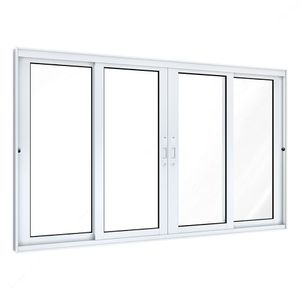 VITRO LUCASA ECCELLENTE DE CORRER CENTRAL ALUMINIO SEM GRADE 4 FOLHAS 100X200X7.2