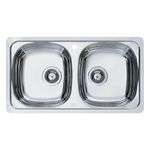 CUBA-INOX-FRANKE-CARTESIO-DUPLA-COM-VALVULA