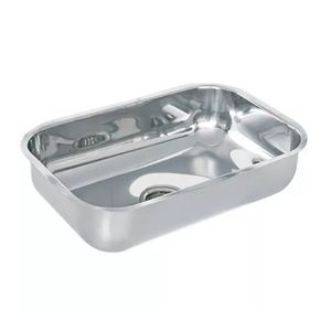 CUBA INOX TECNOCUBA N 2  56X34X14 ACO 304 FURO 31/2