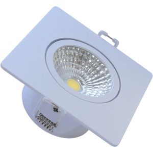 SPOT AVANT SUPIMPA QUADRADO 3000K  5W BIVOLT AMARELO