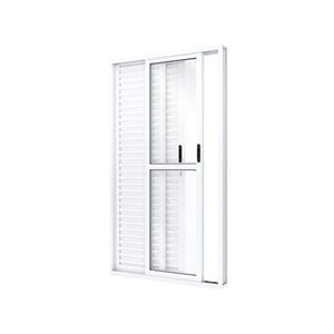 PORTA RIOBRAS ALUMINIO BALCAO DE CORRER LATERAL BRANCA 213X120X12 ESQUERDA - A152.1