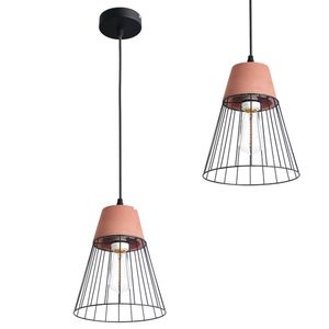 PENDENTE AVANT KRAS ACO PRETO FOSCO/CERAMICA  PARA 1 LAMPADA E27
