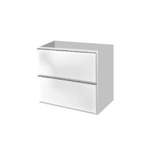 GABINETE PARA BANHEIRO BUMI BLU 60 SEM LAVAT BRANCO COM GAVETAS BRANCAS