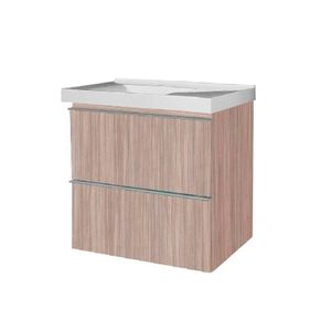 GABINETE PARA BANHEIRO BUMI BLU 60 GRIGIO COM GAVETA GRIGIO