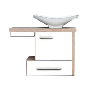 GABINETE PARA BANHEIRO FIMAP 065 VIENA MAPLE/BRANCO C/CUBA711