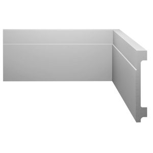RODAPE EUCATEX BRANCO ACQUA 110MM C/FRISO LEVE 105X2440X18 RS2 07959745