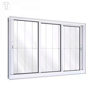 VITRO LUCASA ALUMINIO BRANCO CORRER LATERAL COM GRADE 3 FOLHAS 100X150X14 - 9032.0