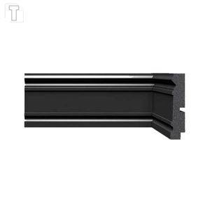 RODAPE SANTA LUZIA 2400X96X20MM 3444 BLACK FRISADO (PRETO) COD. 26448