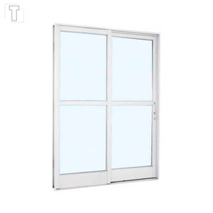 PORTA SASAZAKI APD DE CORRER CENTRAL BRANCA ESQUERDA 2 FOLHAS 217X160X12