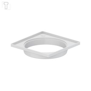 PORTA GRELHA QUADRADA 100MM TIGRE BRANCA