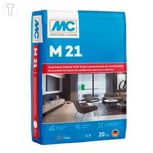 ARGAMASSA MC 20 KG M21 BRANCO ACIII GRANDES FORMATOS
