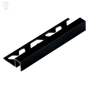 PERFIS VISCARDI 10X12 MM FIRENZE BLACK MATTE ALUMINIO ANODIZADO CÓD. 207