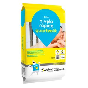 ARGAMASSA QUARTZOLIT NIVELA RAPIDO 20KG CINZA