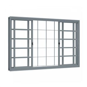 VITRO RIOBRAS ACO DE CORRER CENTRAL 2 FOLHA MOVEIS 2 FIXA COM GRADE QUADRADA 1.00X1.50X12 - 3582.0