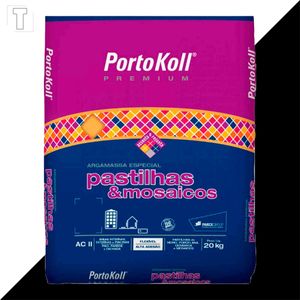 ARGAMASSA PORTOKOLL PASTILHAS E MOSAICOS PRETO 20KG