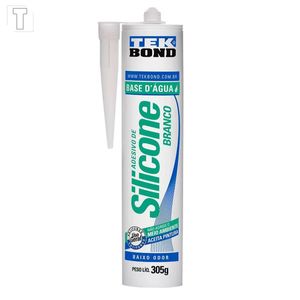 ADESIVO SILICONE TEK BOND BRANCO 305G 280ML BASE D AGUA